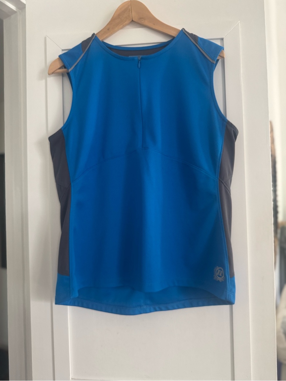 Novara Blue and Gray Biking Tank Top